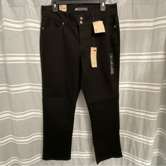 Levi's Denim - NWT Levi's Ladies Black 529 Curvy Straight Leg Mid Rise Jeans Size 14S/32